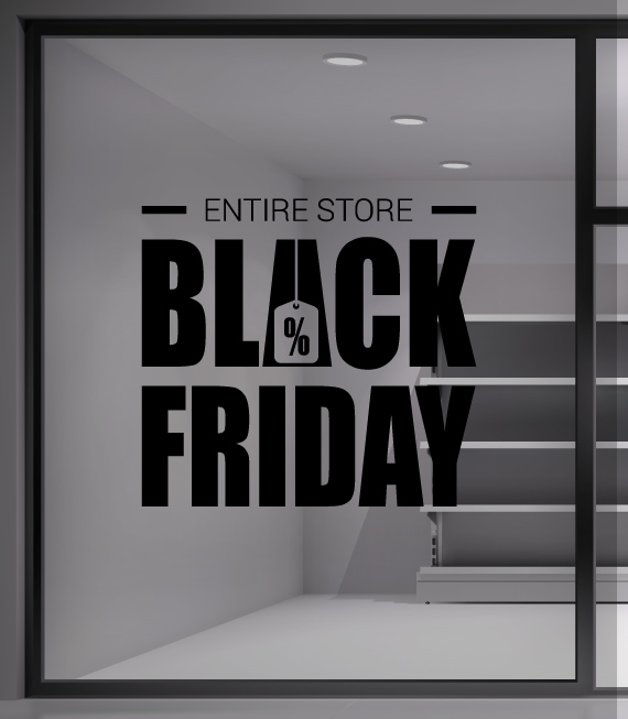 Black Friday Αυτοκόλλητο. Αυτοκόλλητο για να προβάλετε τις προσφορές σας. Διακοσμήστε τη βιτρίνα σας και προσελκύστε πελάτες με ένα αυτοκόλλητο Black Friday Black Friday Αυτοκόλλητο. Αυτοκόλλητο για να προβάλετε τις προσφορές σας. Διακοσμήστε τη βιτρίνα σας και προσελκύστε πελάτες με ένα αυτοκόλλητο Black Friday