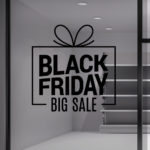 Black Friday Sticker. Αυτοκόλλητο για να προβάλετε τις προσφορές σας. Διακοσμήστε τη βιτρίνα σας και προσελκύστε πελάτες με ένα αυτοκόλλητο Black Friday