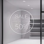 Αυτοκόλλητο Εκπτώσεων - Sale για καταστήματα - Sale 50% - Σήμανση Βιτρίνας Αυτοκόλλητο Εκπτώσεων - Sale για καταστήματα - Sale 50% - Σήμανση Βιτρίνας