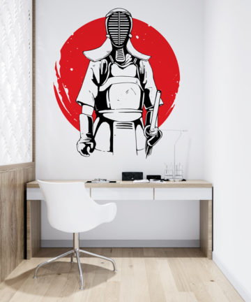 Αυτοκόλλητο Τοίχου Samurai. Αυτοκόλλητα τοίχου για να μεταμορφώσετε τον χώρο του σπιτιού σας. Ιδανικό για παιδικά και εφηβικά δωμάτια!