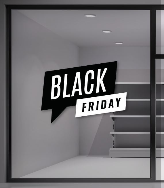 Αυτοκόλλητο βιτρίνας για την ημέρα Black Friday - Αυτοκόλλητα Εκπτώσεων - Προσφορών για καταστήματα - SaleStickers Αυτοκόλλητο βιτρίνας για την ημέρα Black Friday - Αυτοκόλλητα Εκπτώσεων - Προσφορών για καταστήματα - SaleStickers