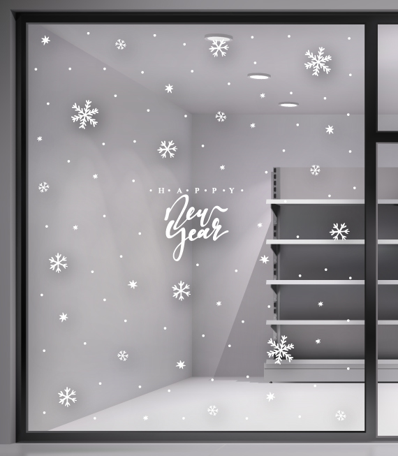 Χριστουγεννιάτικο Αυτοκόλλητο - Merry Christmas and Happy New Year. Διακόσμηση βιτρίνας καταστημάτων για την περίοδο των Χριστουγέννων!!! Χριστουγεννιάτικο Αυτοκόλλητο - Merry Christmas and Happy New Year. Διακόσμηση βιτρίνας καταστημάτων για την περίοδο των Χριστουγέννων!!!