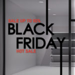 Αυτοκόλλητο Βιτρίνας Black Friday. Εντυπωσιάστε και τραβήξτε τα βλέμματα πελατών την ημέρα της Black Friday με ένα αυτοκόλλητο στη βιτρίνας σας.