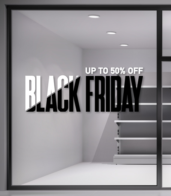 Αυτοκόλλητο Βιτρινών Black Friday. Εντυπωσιάστε την ημέρα της BLACK FRIDAY με ένα υπέροχο αυτοκόλλητο για το κατάστημα σας. Αυτοκόλλητο Βιτρινών Black Friday. Εντυπωσιάστε την ημέρα της BLACK FRIDAY με ένα υπέροχο αυτοκόλλητο για το κατάστημα σας.