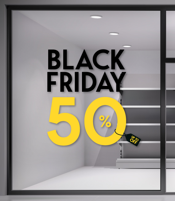 Εκπτωτικό Αυτοκόλλητο Black Friday. Εντυπωσιάστε την ημέρα της BLACK FRIDAY με ένα υπέροχο αυτοκόλλητο για το κατάστημα σας. Εκπτωτικό Αυτοκόλλητο Black Friday. Εντυπωσιάστε την ημέρα της BLACK FRIDAY με ένα υπέροχο αυτοκόλλητο για το κατάστημα σας.