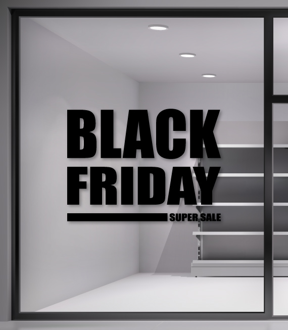 Black Friday Super Sale Sticker. Εντυπωσιάστε την ημέρα της BLACK FRIDAY εύκολα, γρήγορα και οικονομικά με ένα αυτοκόλλητο για το κατάστημα σας. Black Friday Super Sale Sticker. Εντυπωσιάστε την ημέρα της BLACK FRIDAY εύκολα, γρήγορα και οικονομικά με ένα αυτοκόλλητο για το κατάστημα σας.