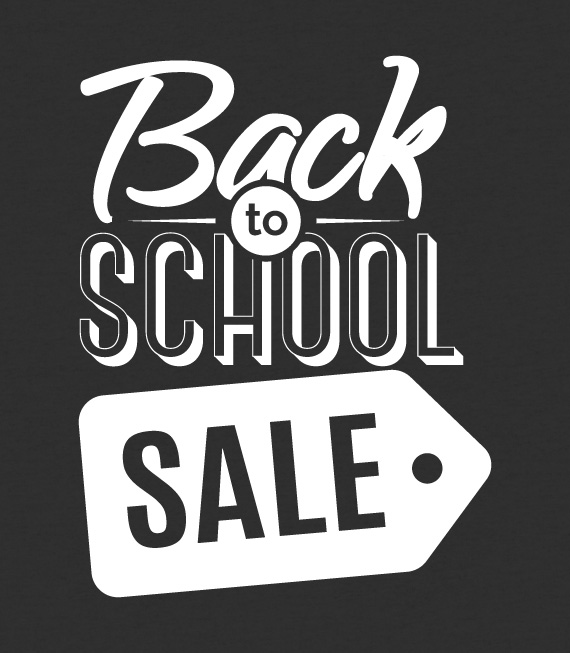 Back to School Sale Sticker. Διακοσμήστε τη βιτρίνα σας με ένα αυτοκόλλητο Back to School. Μεγάλη ποικιλία σε σχέδια και αυτοκόλλητα.