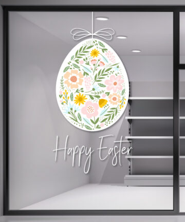 Πασχαλινά αυτοκόλλητα βιτρίνας για καταστήματα. Ανανεώστε εύκολα και οικονομικά την Πασχαλινή βιτρίνα σας και τραβήξτε τα βλέμματα.